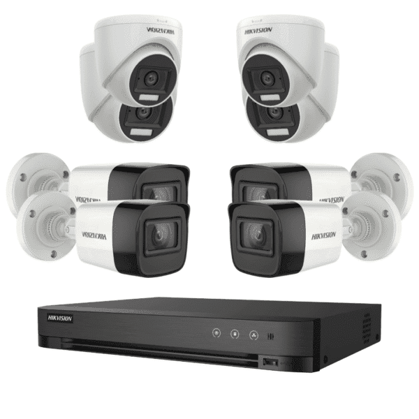 باقة 8 كاميرات مراقبة هيكفيجن 4K